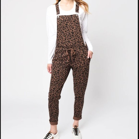z supply leopard overalls
